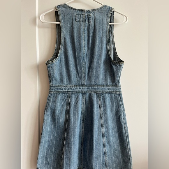 Denim Zip-front Dress - Picture 3 of 4